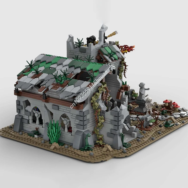 2834pcs Moc Medieval The Dark Ritual Castle Modular Model Building Blocks DIY Education Creative Assembly Bricks Toys Kids Gifts