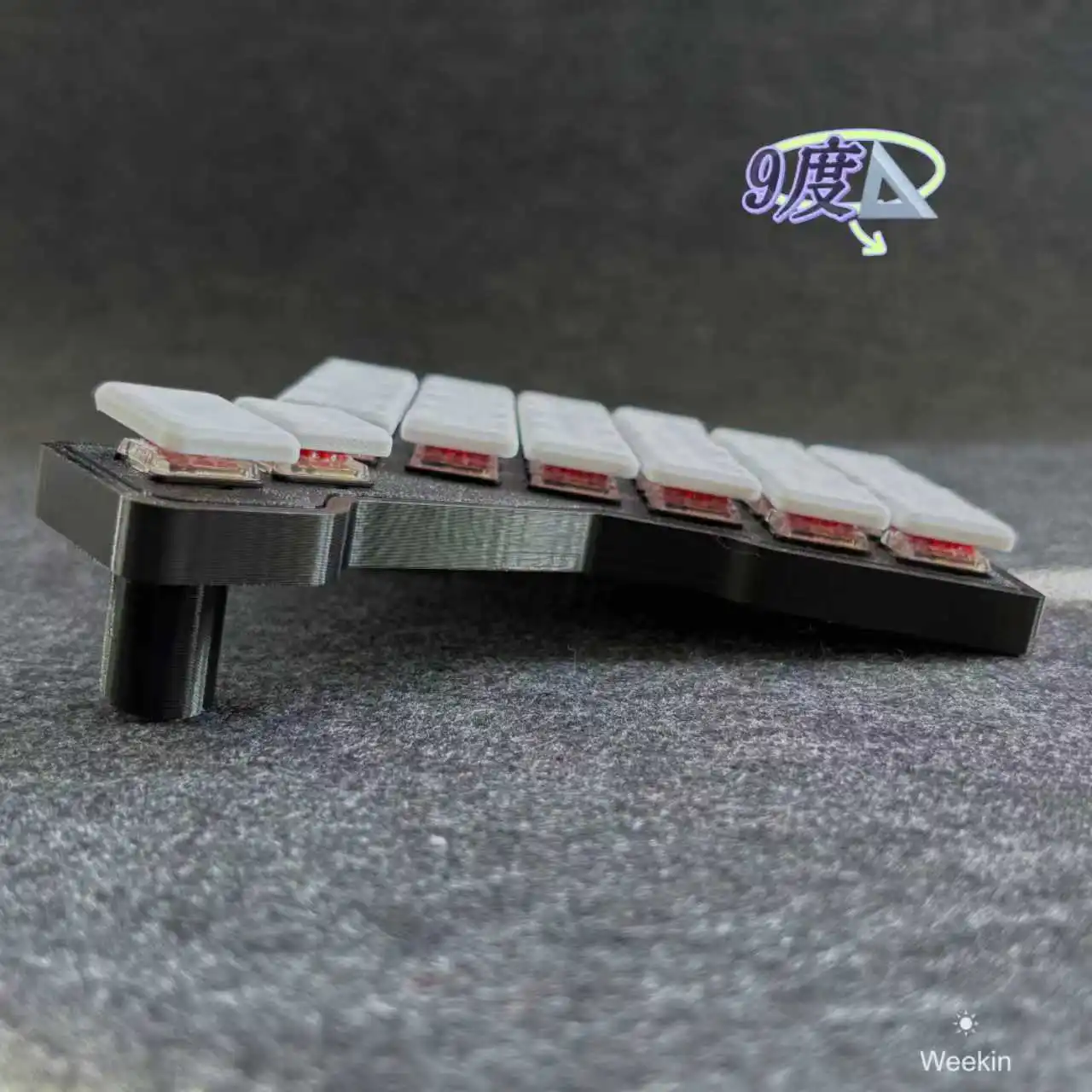 NEUE Gemini Ultradünne geteilte Tastatur, individuell verkabelt, Hot-Swap-Schokolade V1switch RGB Qmk VIAL RP2040-Chip, gepaart mit 2 MB Flash-Speicher