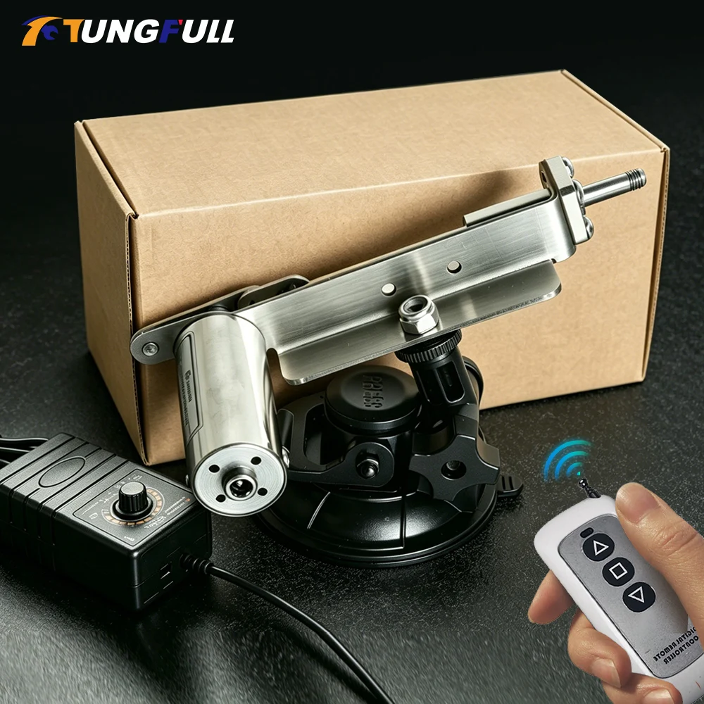 TUNGFULL 24V Mini Linear Actuator Remote Control Electric Reciprocating Motion 39mm Stroke Home Automation DIY Projects Actuator