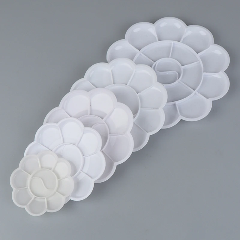 Paleta de arte alternativa, bandeja de pintura, artista, acuarela, plástico, pigmento