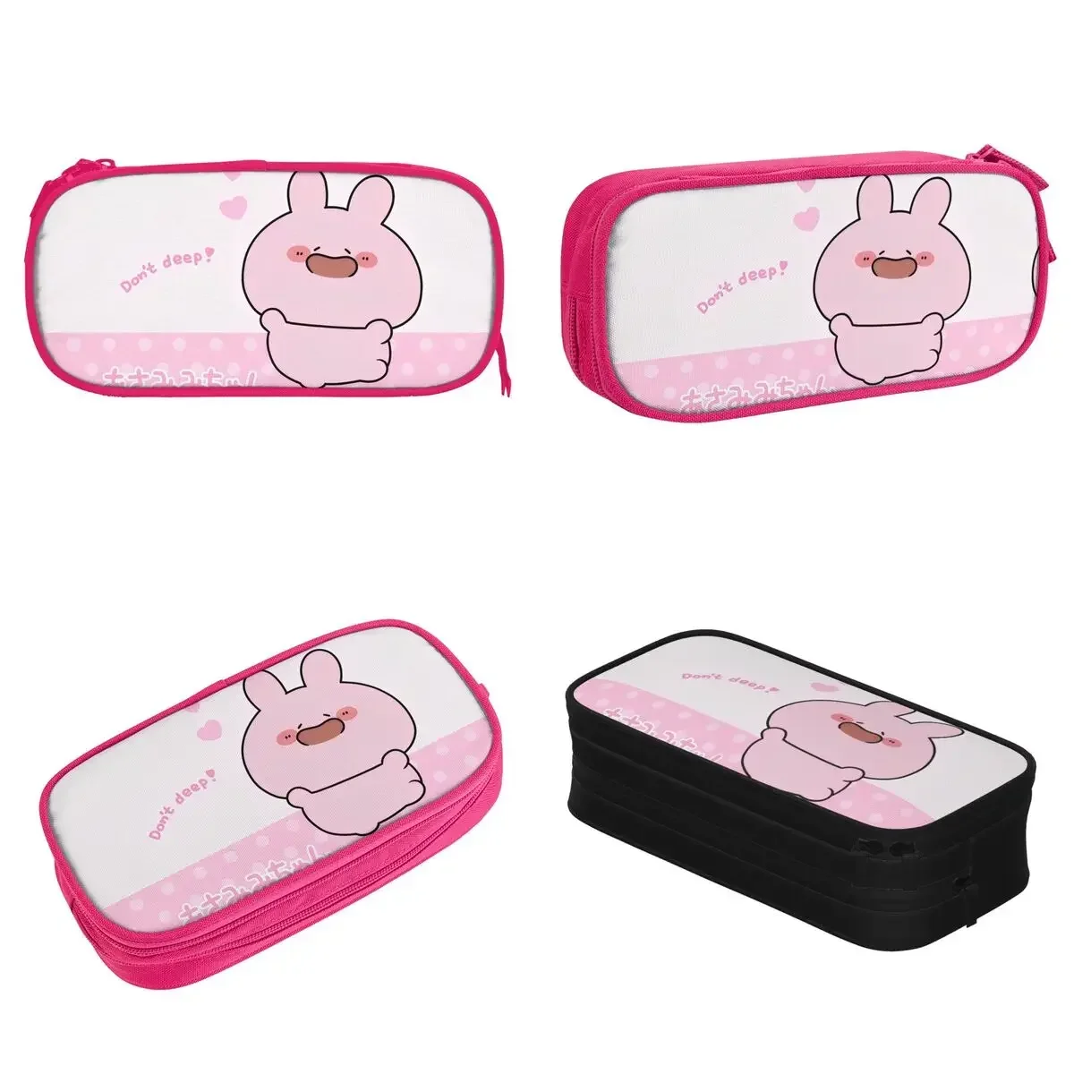 

Fun Asamimichaan Cute Asamimi Pencil Cases Pencil Box Pen for Student Large Storage Bag Students School Gift Stationery