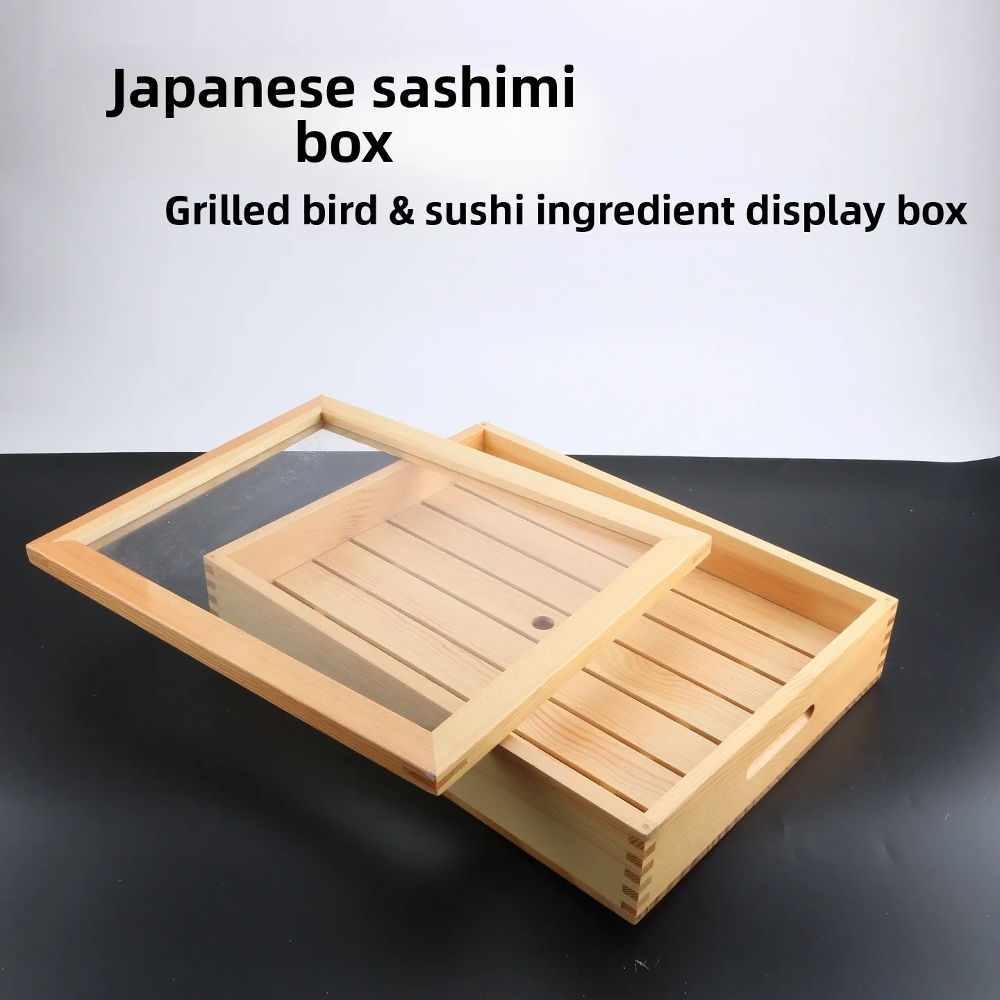 

Деревянная тарелка в японском стиле для филе рыбы и стейков, ручной работы, для кейтеринга, ресторанов и отелей