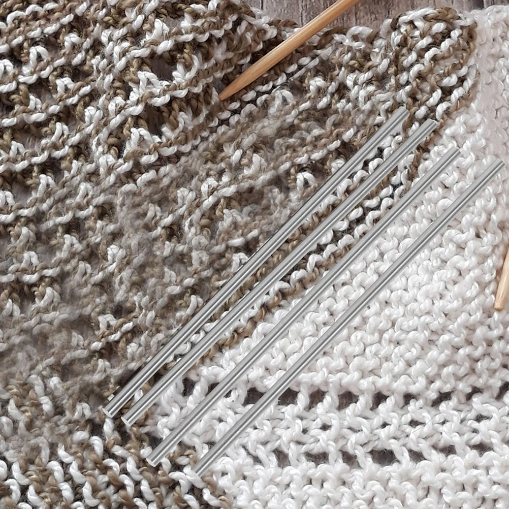 

10Pcs Stainless Steel Crochet Blocking Rods 100x3mm Sturdy Knitting Pins for Blocking Board Supplies Kit Block Board Rod