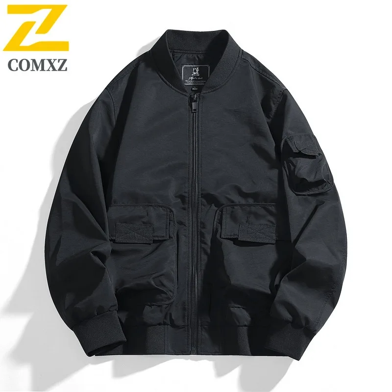 

COMXZ Mens New Jacket Classics Stand Collar Thin Outdoor Fly Fishing Lightweight Coat Fashion Camping Quick Dry Autumn Jackets
