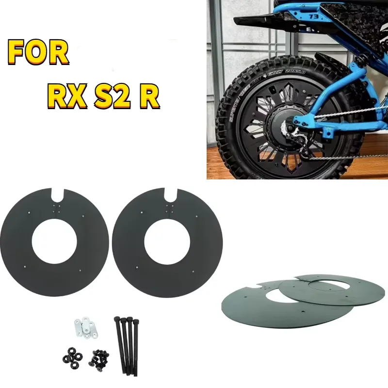 

Enclosed Wheel Hub Cover Motorcycle Parts Protection Sealing Plate 2Pcs ABS For Super 73 S1 S2 RX Universal