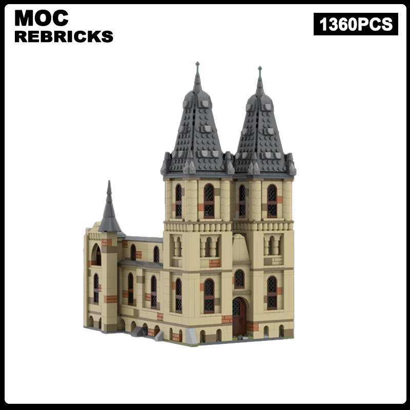 Famous Film Series Art Bell Tower MOC-87567 Building Castle Blocks Assembly Model Bricks Display Creative Children Toys Gifts