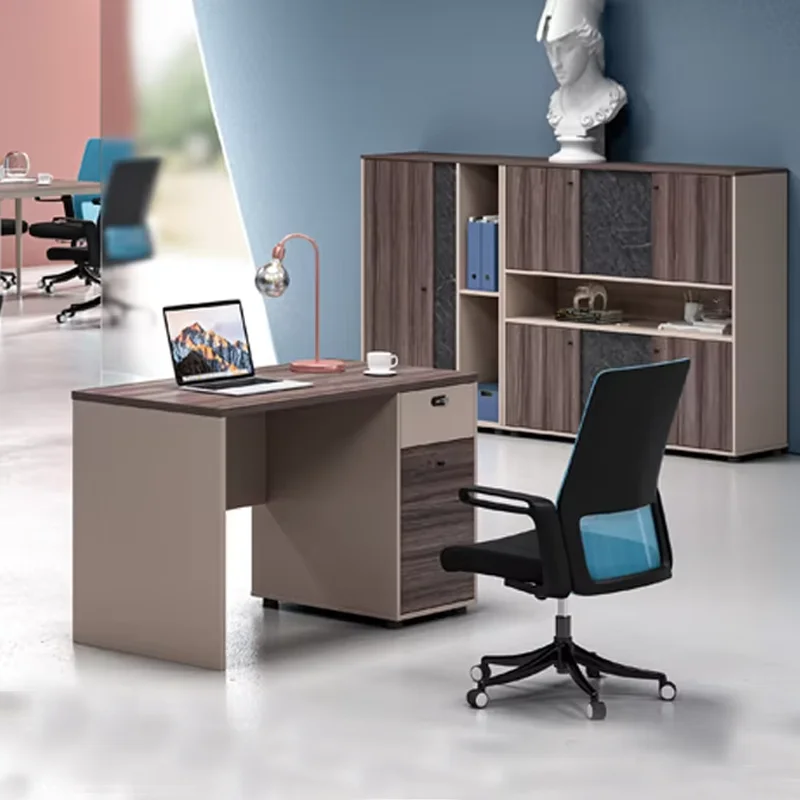 Simple desk Modern style furniture Eco-friendly small desk with drawer lock desk