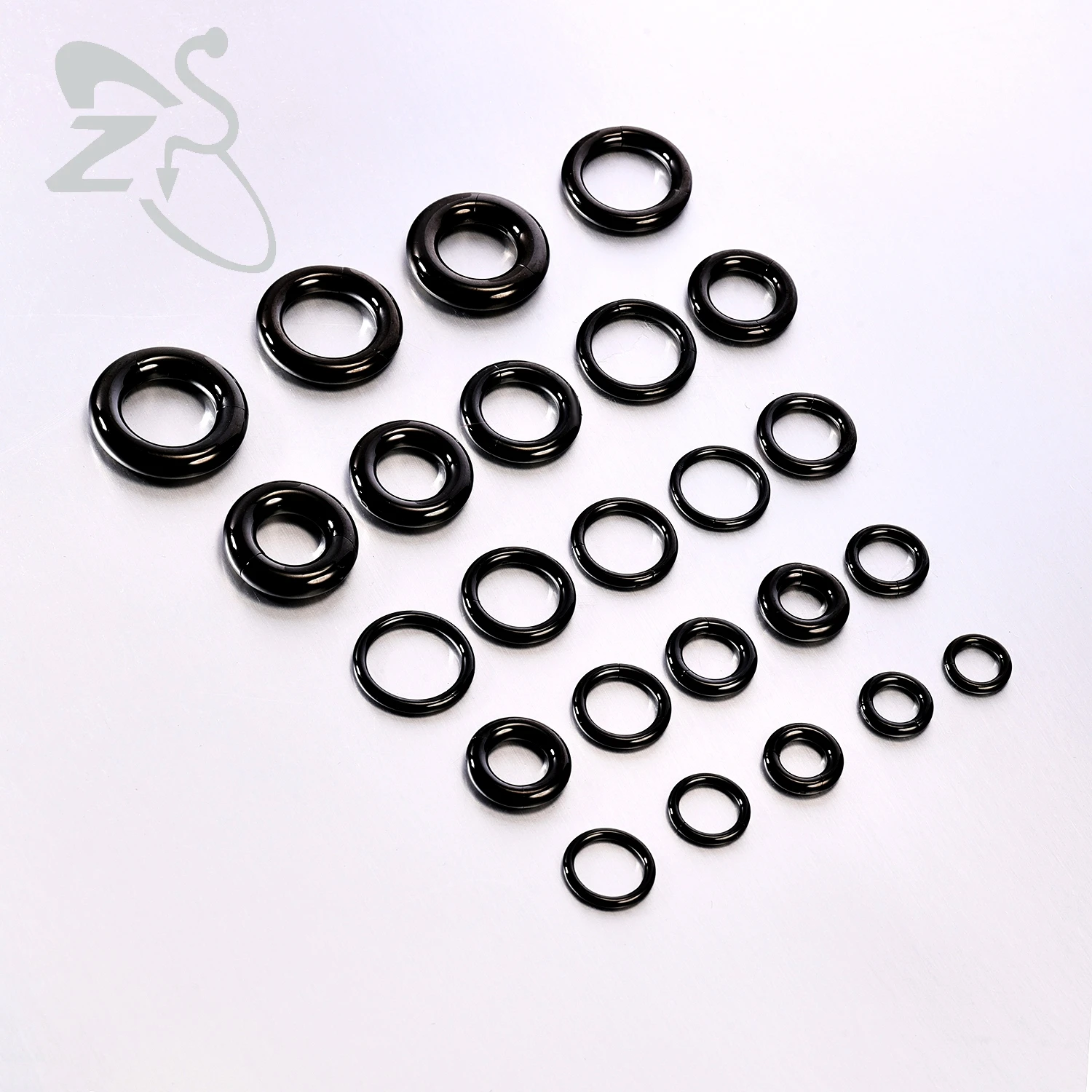 ZS 1PC Stainless Steel Hoop Earring for Men Black Plated Circle Earring Large Gauge Seputm Nose Ring 2/4/6/8/10/12G Punk Earring