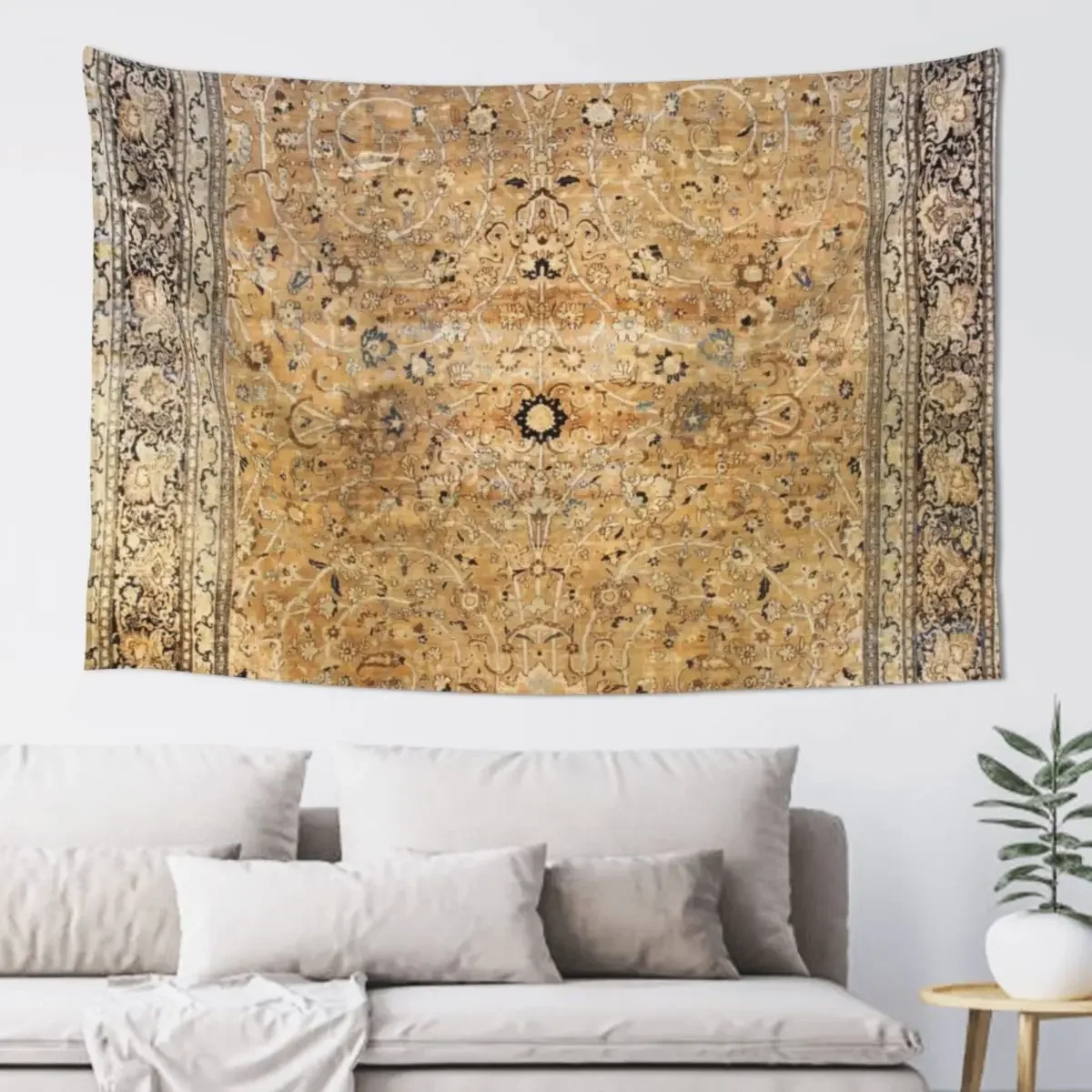

Antique Persian Khorassan Rug Print Tapestry On The Wall Decorative Wall Murals House Decoration Tapestry