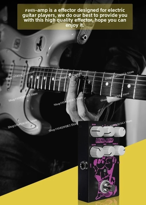 

Guitar monolithic effect MINI-AMP electric guitar, speaker processing rock electronic portable