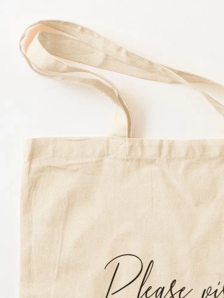 Please visit JW.ORG Tote Bag Reuseable Canvas Fashion Shopping Grocery School Femal Gril Women Personal