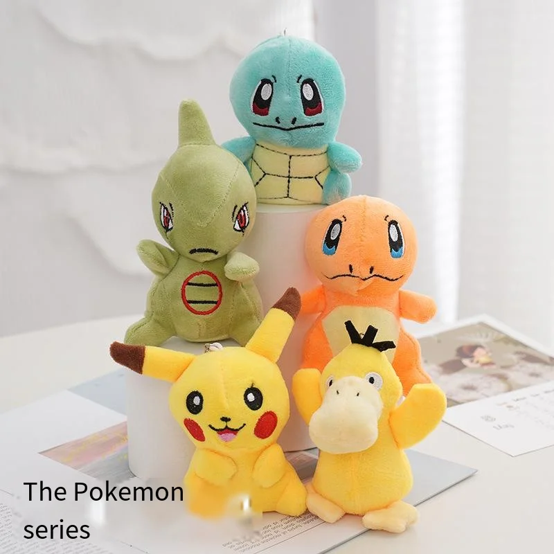 Pokemon Cute Pikachu Squirtle Psyduck Anime Figure Kawaii Creative Funny Model Figurine Collect Ornament Doll Toys Gift For Kids