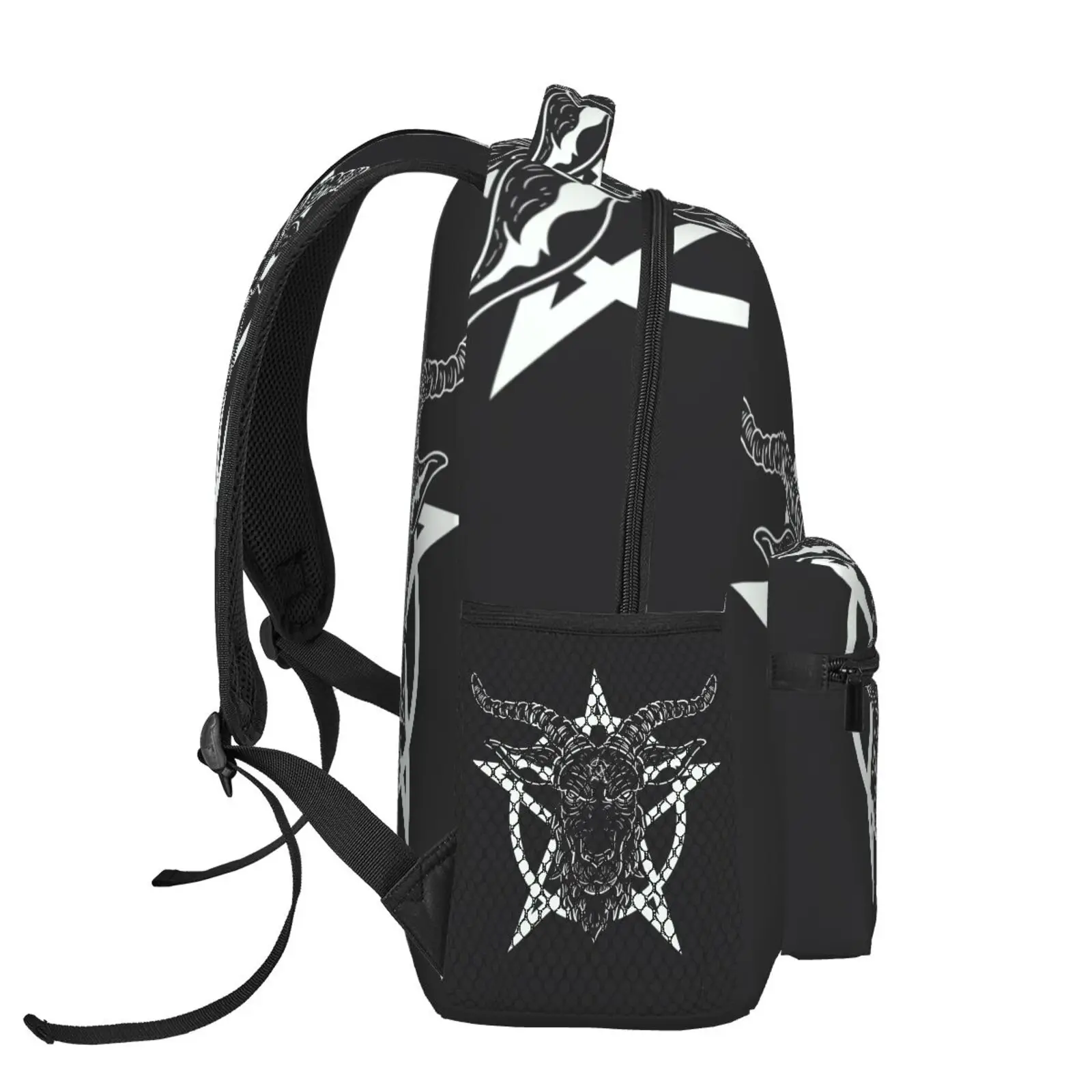 Women Backpack with Multiple Using Women Backpacks Baphomet Goat Head Print Female School Bag Girls Travel Bag