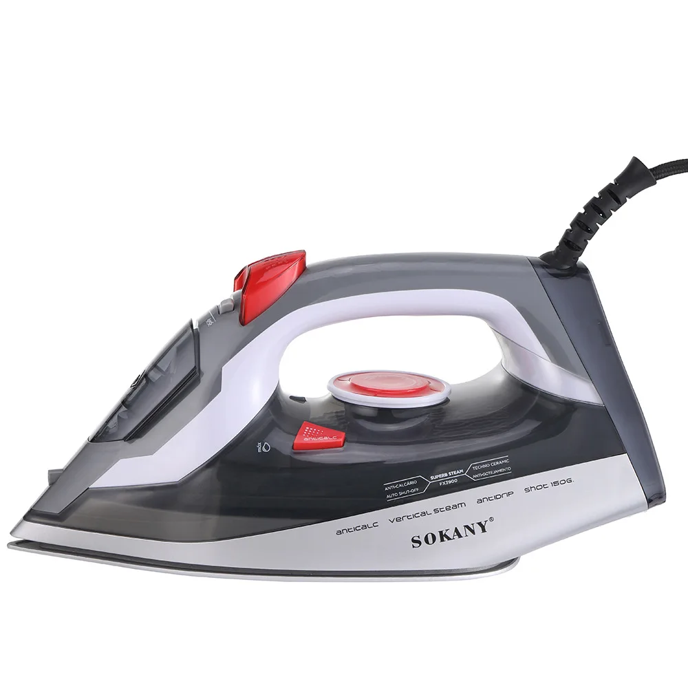 

2600W Steam Iron for Clothes with Rapid Heating Ceramic Coated Soleplate, Precise Thermostat Dial,Self-Cleaning for Home Clothes