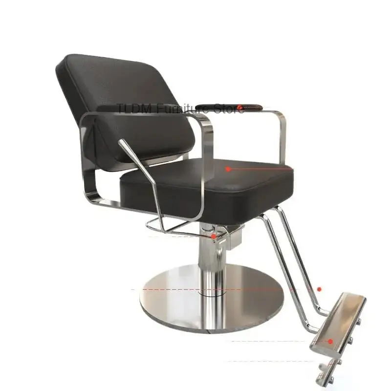 Luxury Designed Barber Chair Salon Portable Beauty Reclinable Barber Chair Swivel Hidraulic Cadeira De Barbeiro Salon Furniture