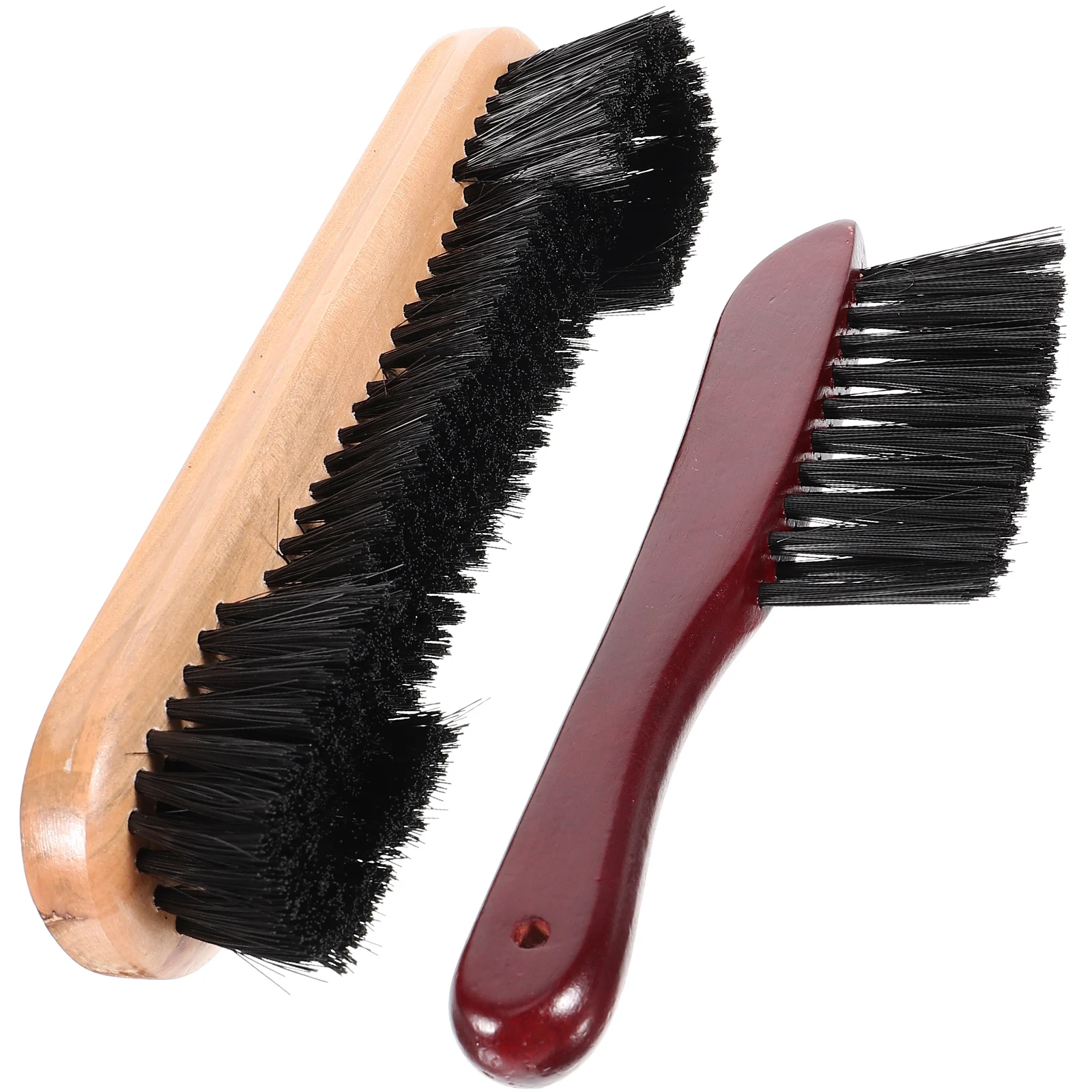 2 قطعة مجموعة فرشاة طاولة البلياردو الخشبية تنظيف فرشاة مزدوجة طول شعيرات الجدول السكك الحديدية مكنسة لوازم البلياردو