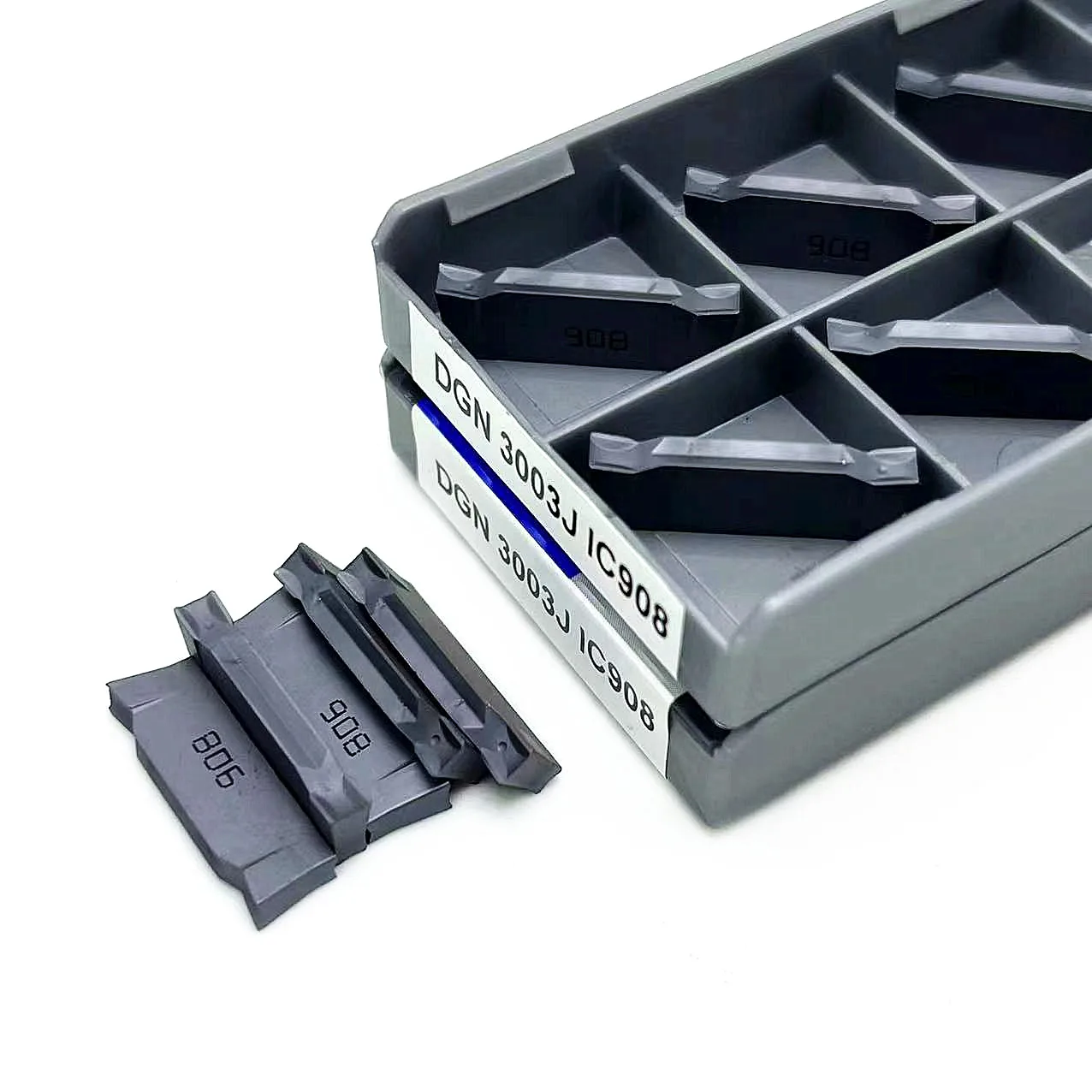 DGN3003C DGN3003J เครื่องมือเครื่องจักร10ชิ้น IC908ใบมีดเพชรเจาะรู3มม. เครื่องมือเครื่อง CNC เครื่องมือกลึงใบมีดเพชร3003J dgn