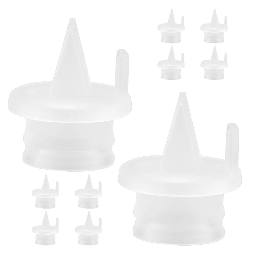 

10Pcs Breast Pump Accessories Counterflow Duckbill Valve Smooth Milk Collection Full Frosted Transparent Surface
