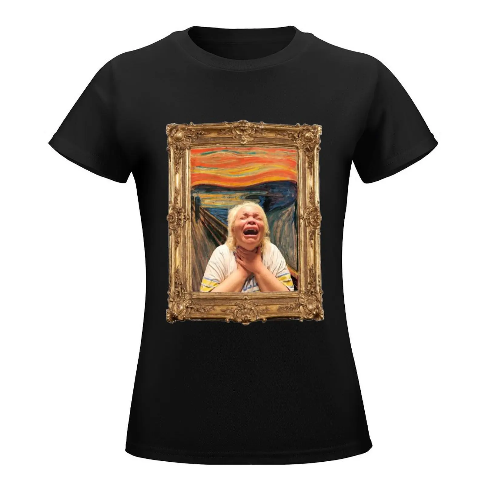 The Scream. Now starring Trisha Paytas T-Shirt Short sleeve tee quick-drying rock and roll t shirts for Women