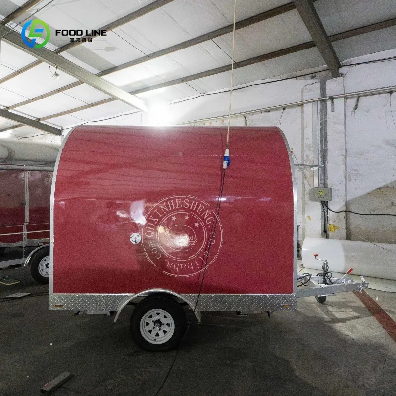 

Ice Cream Stainless Steel Food Trailer Fully Equipped with Kitchen