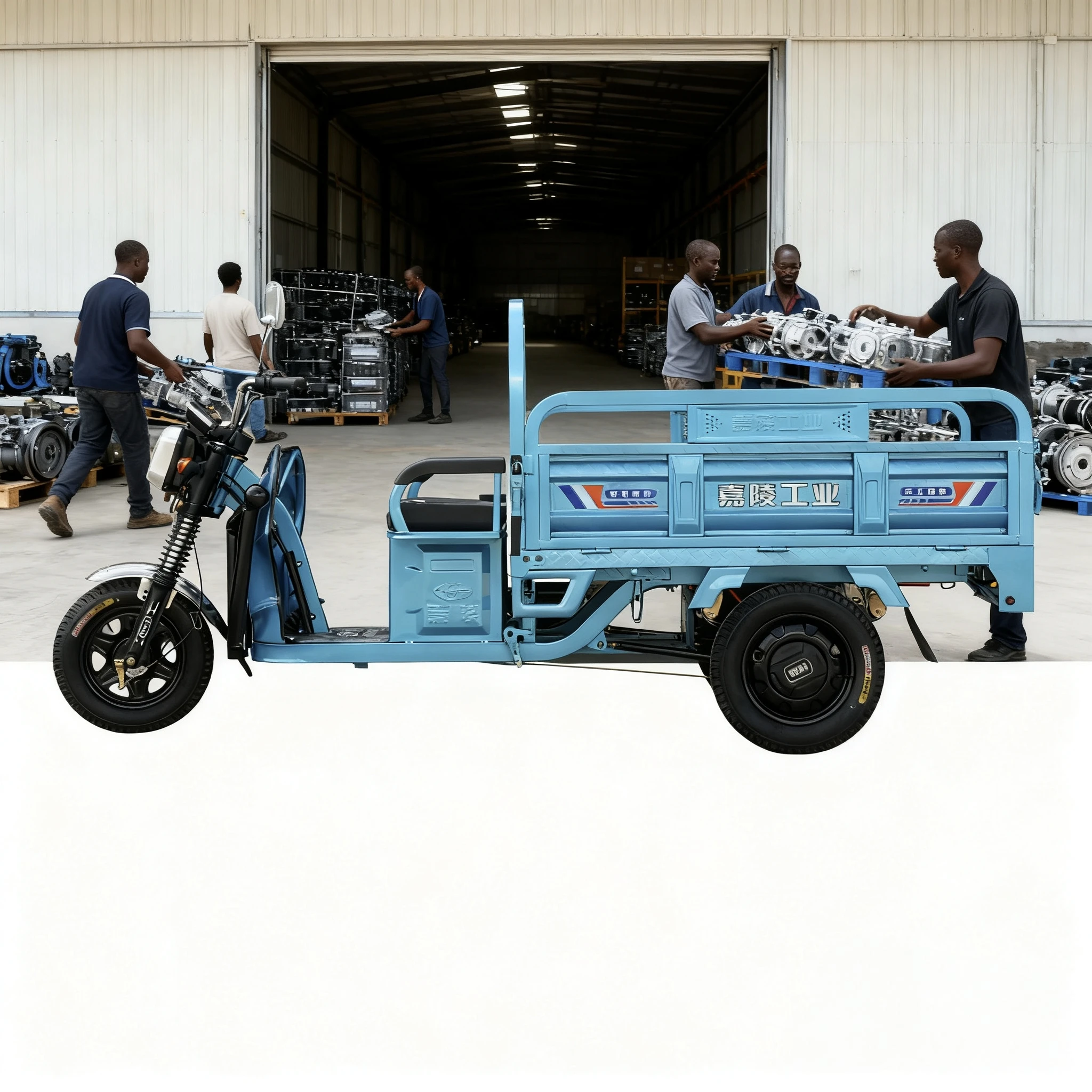 

Large Capacity Electric Tricycle Thickened Steel Carry 1000kg Simple Structure Low Failure Rate Warehouse Cargo Tricycle