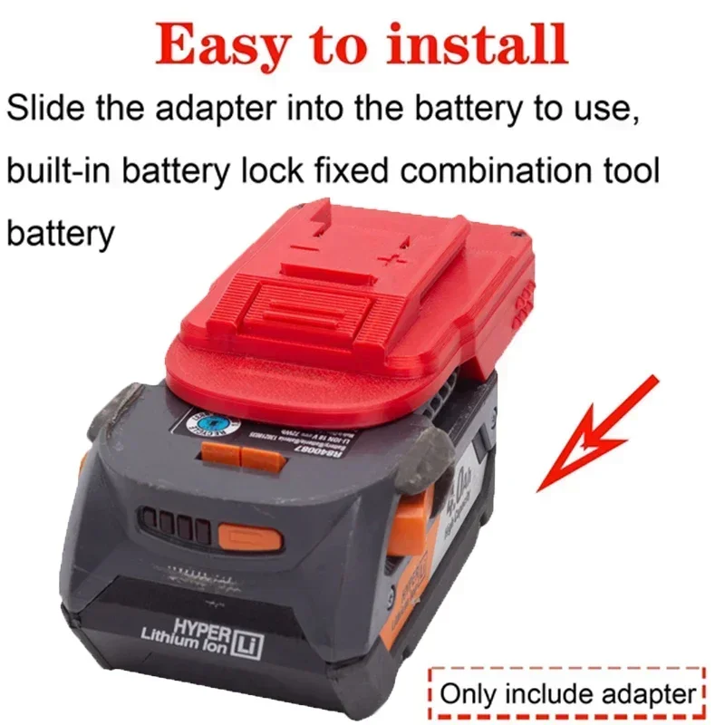 Imagem -04 - Conversor de Bateria para Baterias de Íon-lítio Aeg Ridgid 18v para X-change Ozito 18v Li-ion Tool Adaptador de Bateria Acessórios para Ferramentas Elétricas