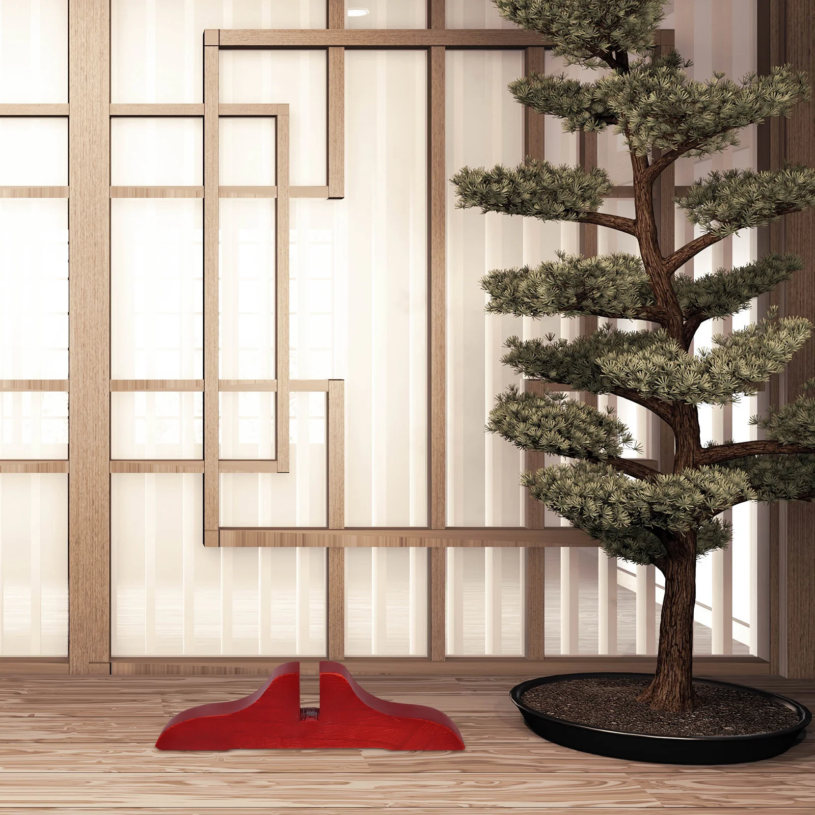 

4Pcs Wooden Room Divider Stand Base Sturdy Screen Holder Feet for Privacy Panels Home Office Library Classroom Use