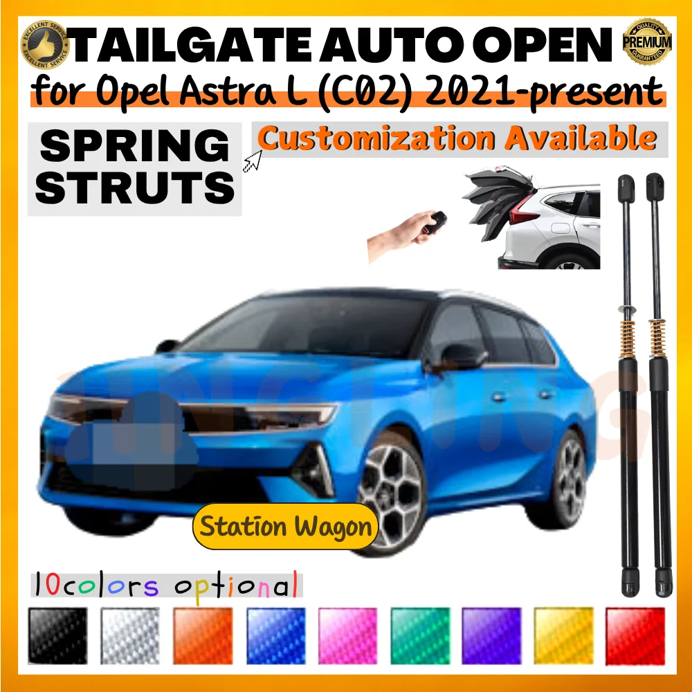 Qty(2) Trunk Struts with Spring for Opel Astra L Sports Tourer (C02) 2021-present Rear Tailgate Boot Lift Support Shock Absorber