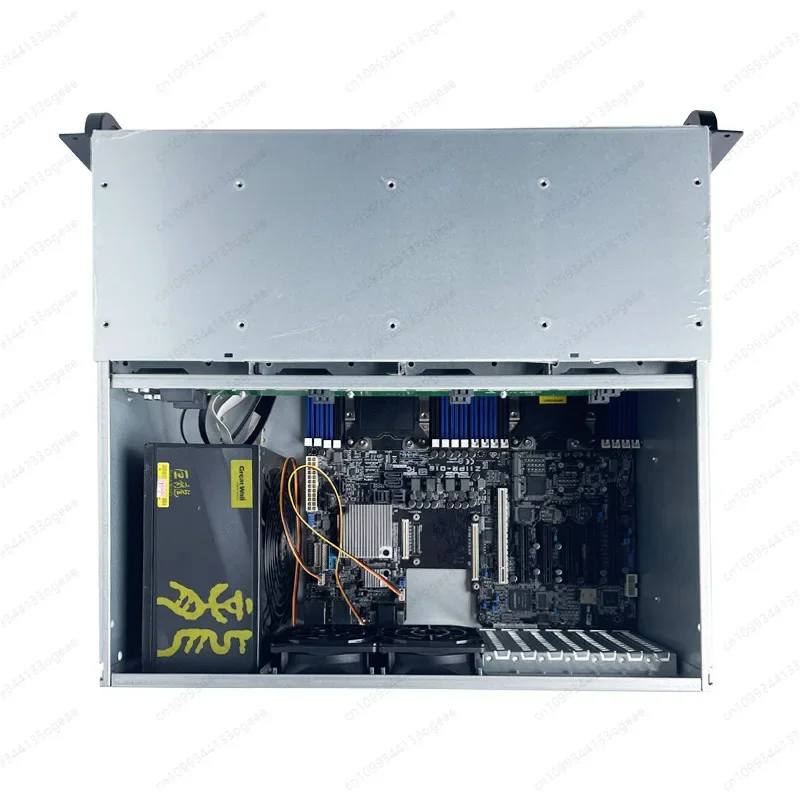 4U-R4408 hot-swappable server chassis 8 disks 400mm ultra-short box EATX main board monitoring and storage
