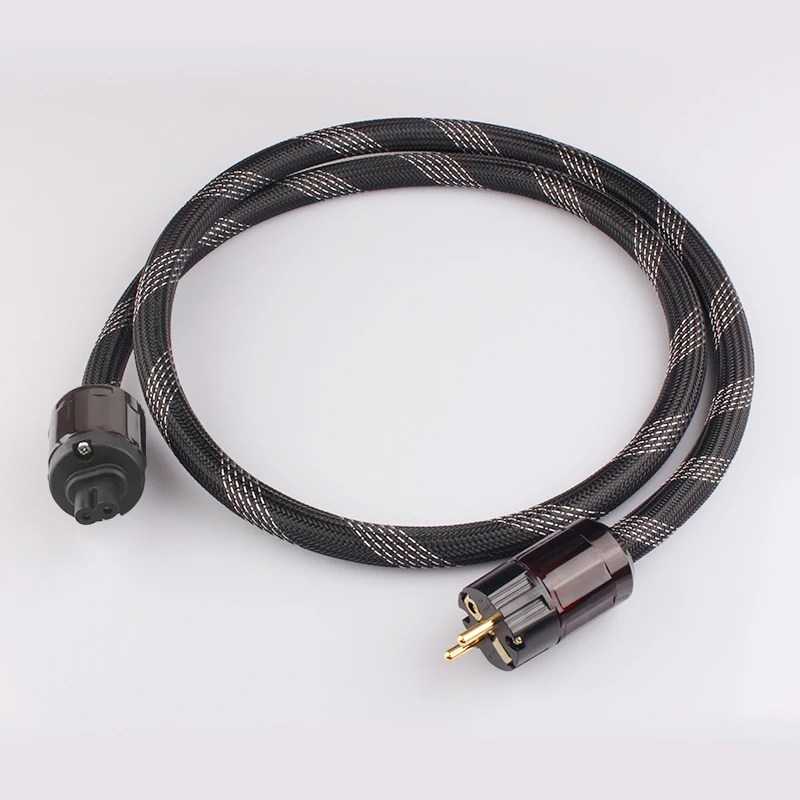 

Высококачественный шнур питания европейского стандарта для CD-плеера, лампового усилителя, подключения источника питания, аудиокабель C7 IEC, мастер-фигурка 8