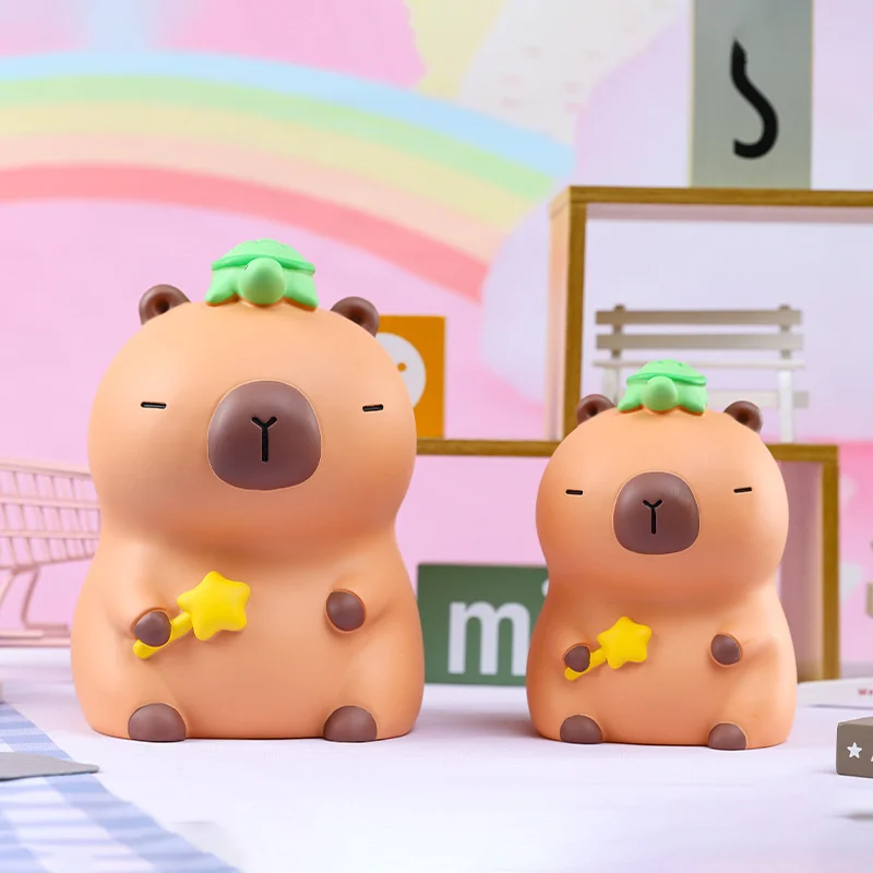 Capybara émotionnel banque d'argent vinyle mignon dessin animé boîte d'épargne