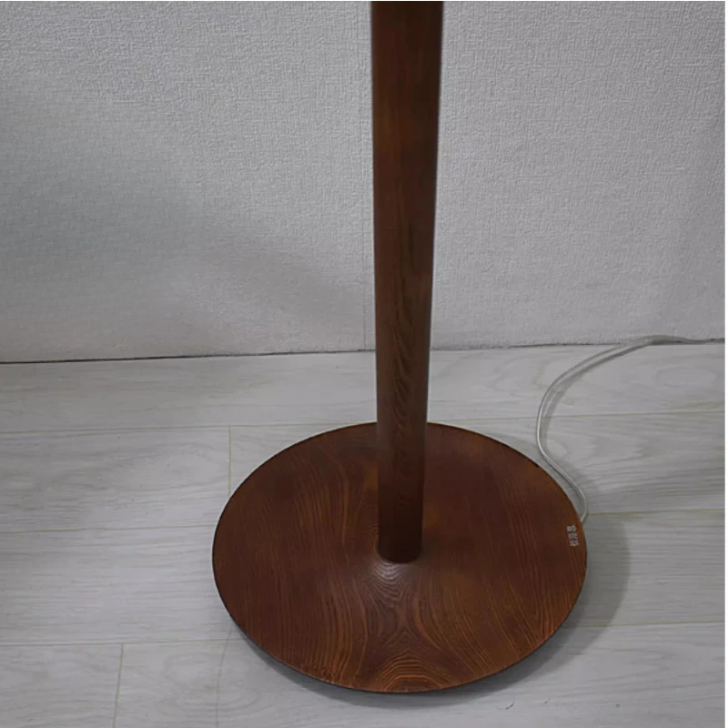 الرجعية قاعدة خشبية مصابيح أرضية الأزهار النسيج عاكس الضوء مفتاح سفلي غرفة المعيشة دراسة غرفة نوم مطعم جو الدائمة الخفيفة #4