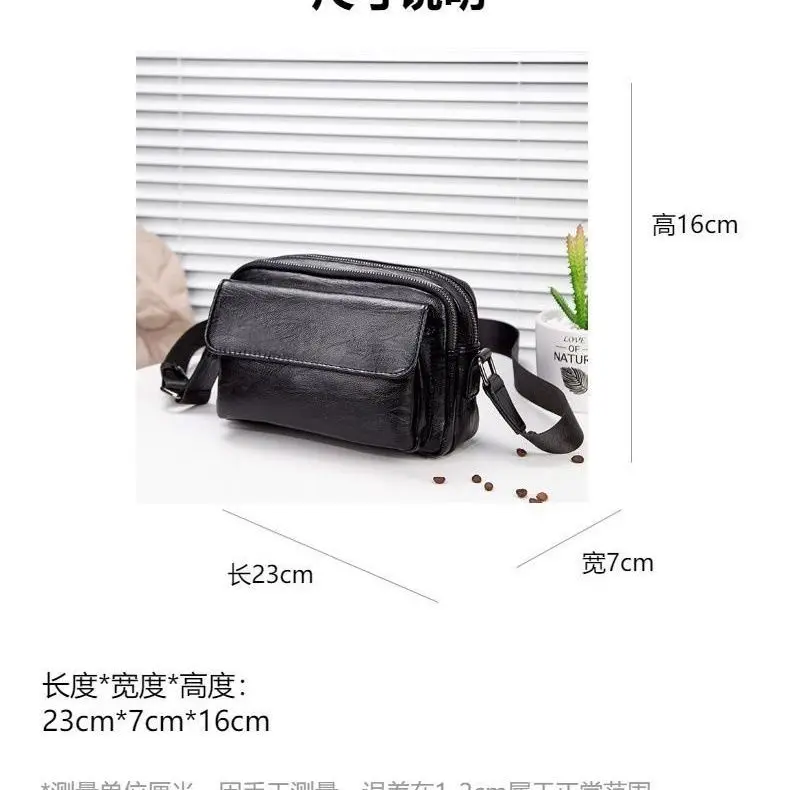 2027 New Luxury Men's Handbags High Quality Pu Leather Male Men Shoulder Bag Crossbody Bags Messenger Handbag Bag
