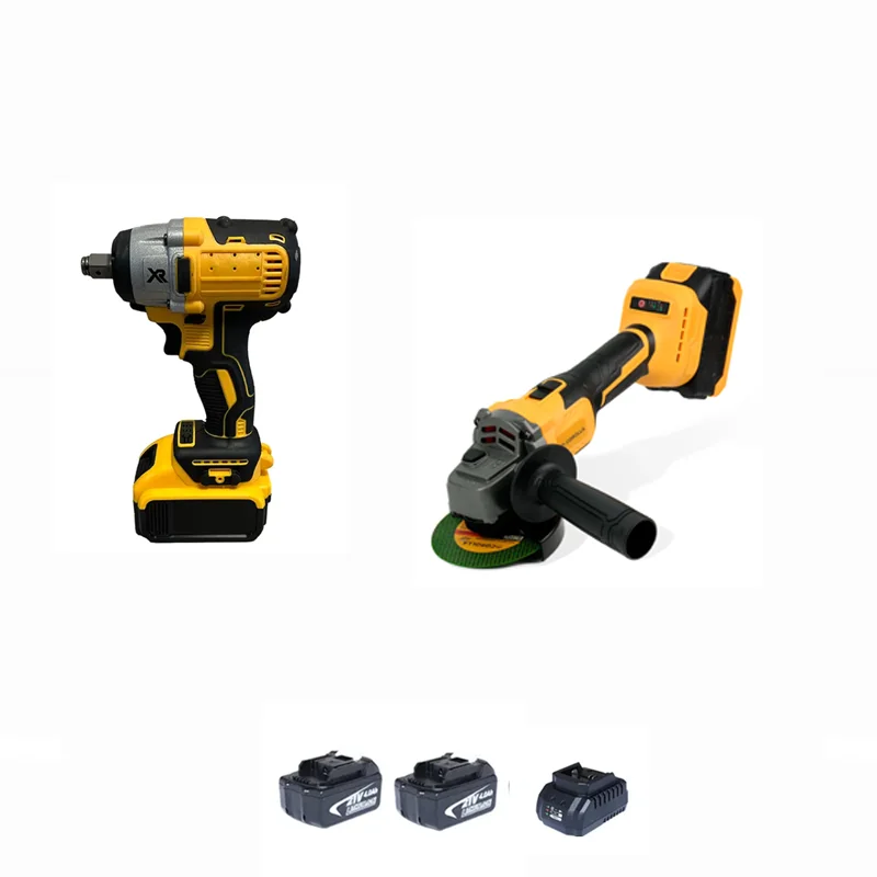 

Power Tool Set 21V Combination Electric Power Tool Kits Portable Cordless Hammer Impact Drill Angle Grinder Wrench Circular Saw