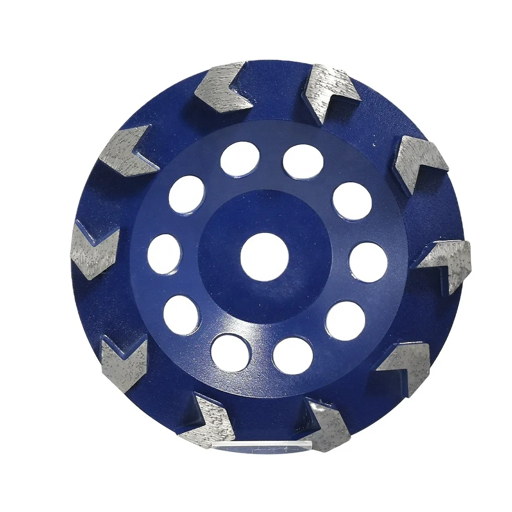 

5 Inch Arrow Segment Concrete Floor Abrasive Stone Diamond Sharpening Grinding Cup Wheel