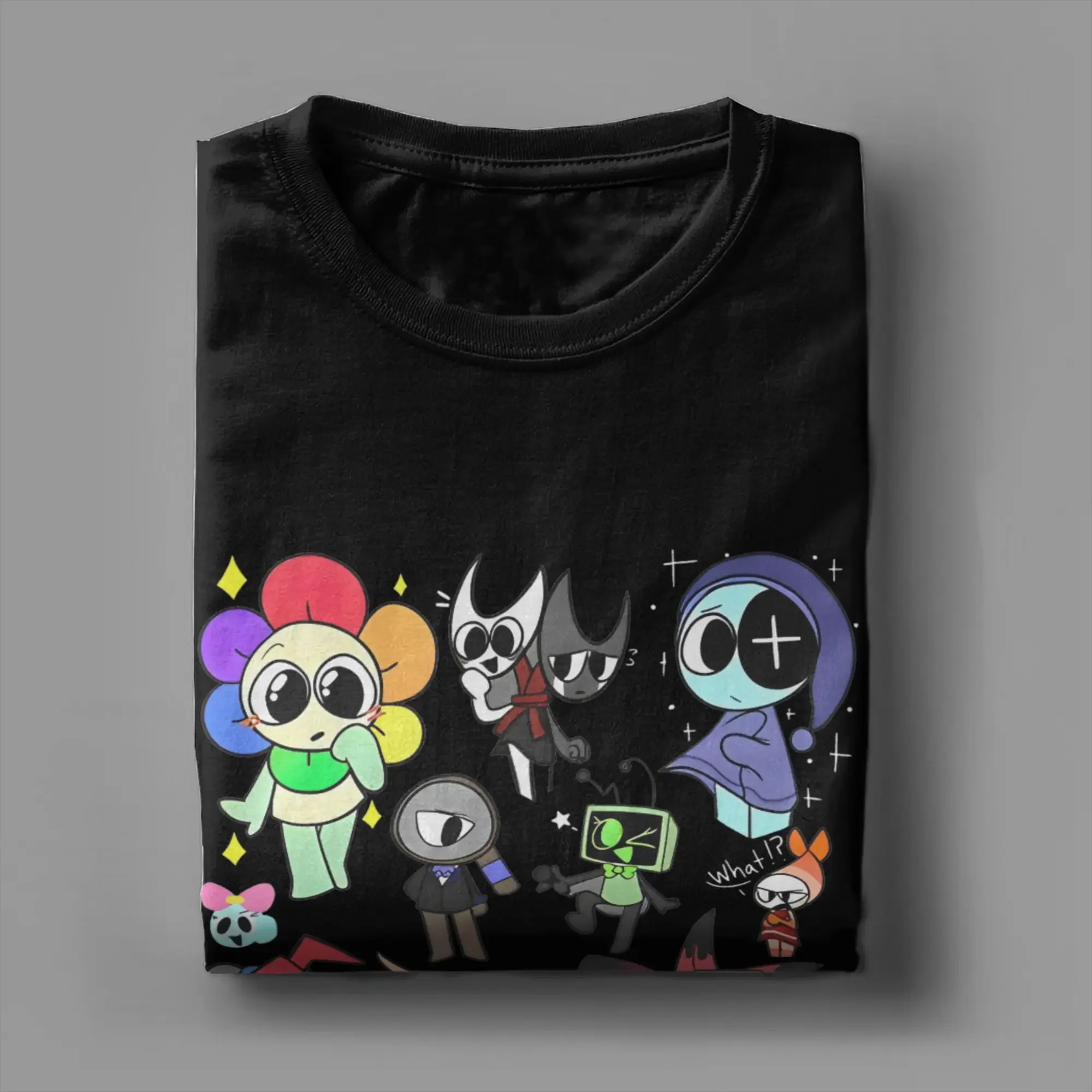 Dandy's World Game Cute Funny Graphic Expression Printing T Shirts Men Women Cotton Tee Shirt Clothing