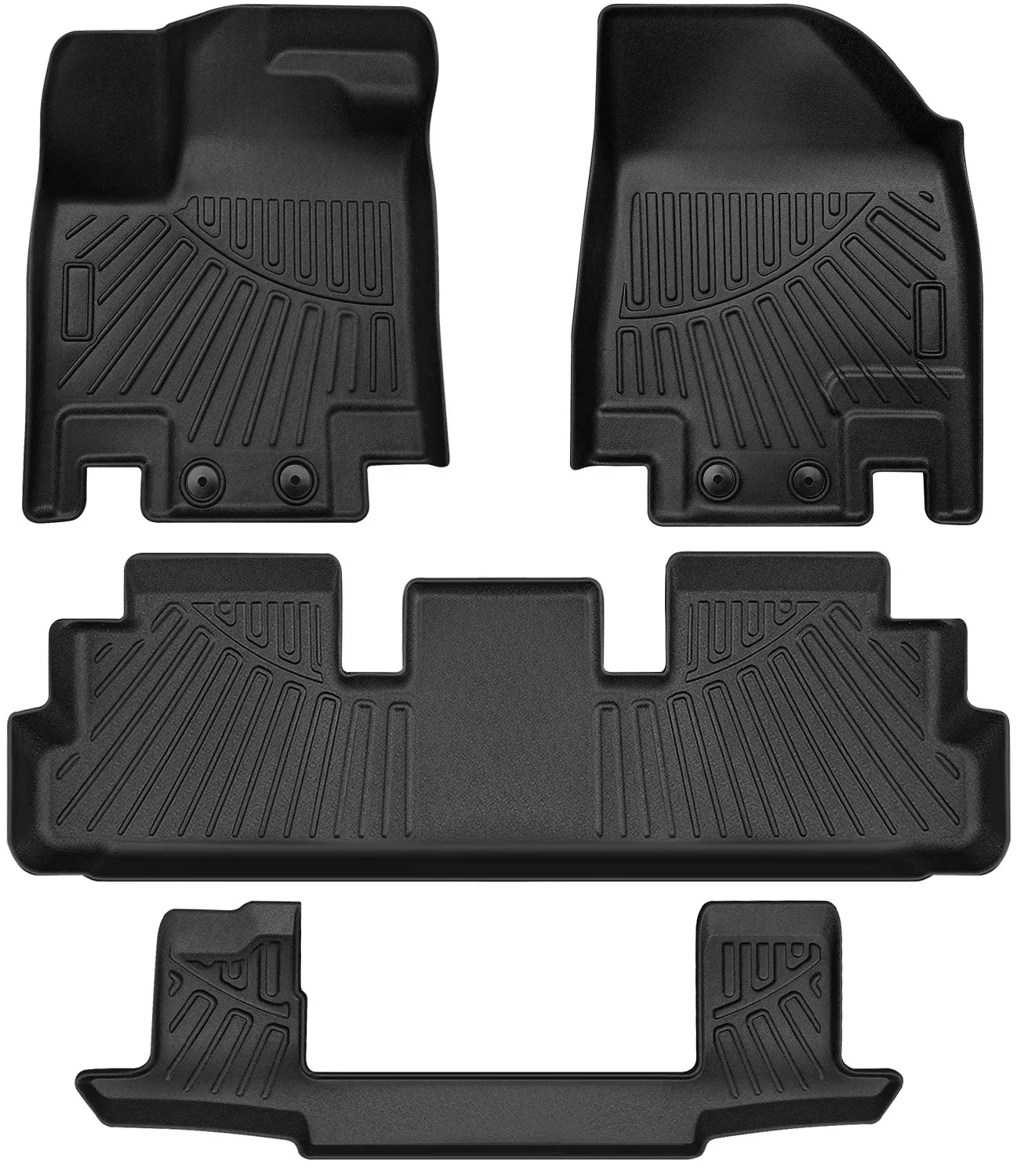 

4pcs Car Floor Mats Liners +3rd Row +2nd row Bench Compatible for 2022-2023 Nissan Pathfinder All Weather Waterproof