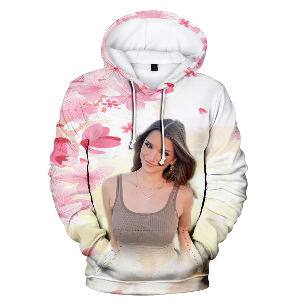 

Brooke Monk Hoodie Young Youtuber Long Sleeve Women Men Hooded Sweatshirt Harajuku Streetwear 3D Clothes