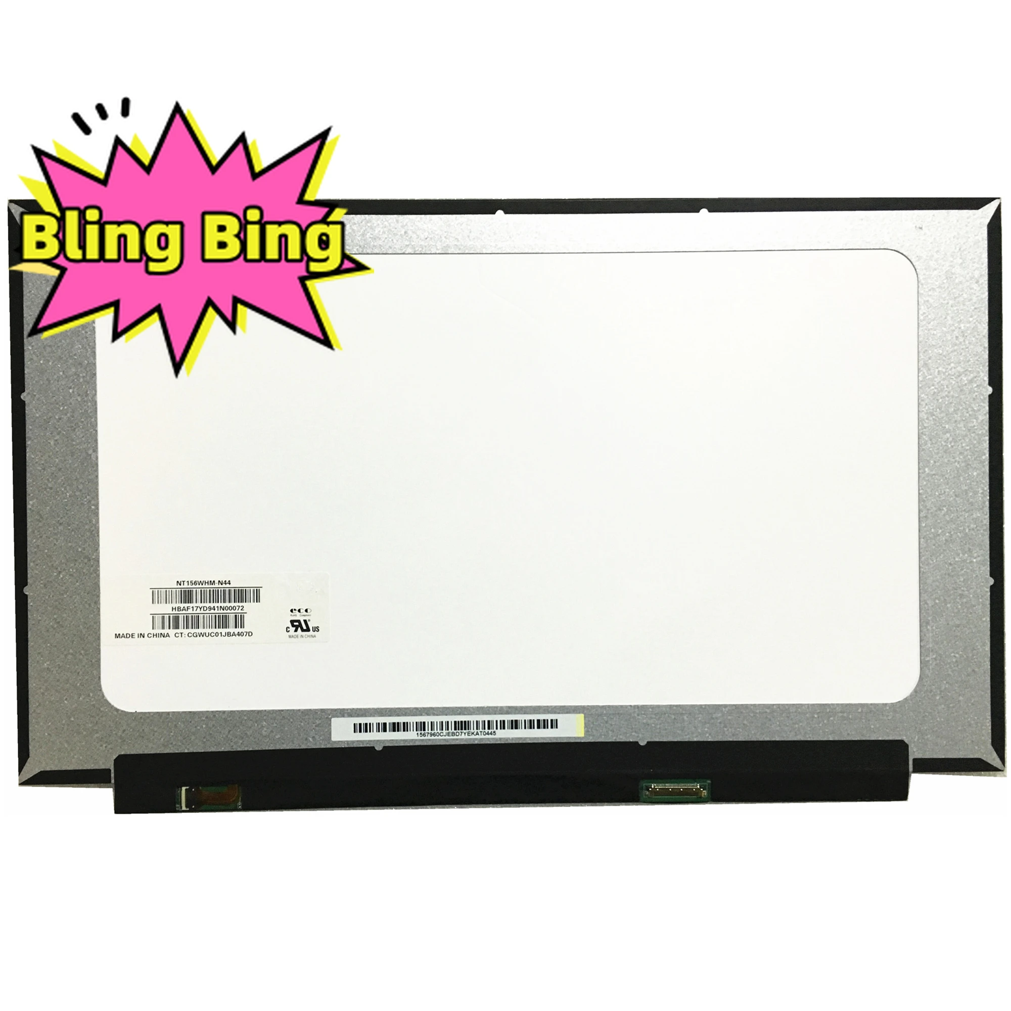 

NT156WHM-N44 15.6 inch 1366X768 30 pin No screw holes PANEL EDP LCD SCREEN