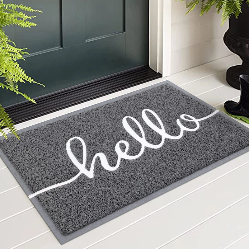 Kitinjoy Entry Door Floor Mat Indoor Resist Dirt And Absorbent Entrance Welcome Carpets Washable Low-profile Non-Slip Floor Mats