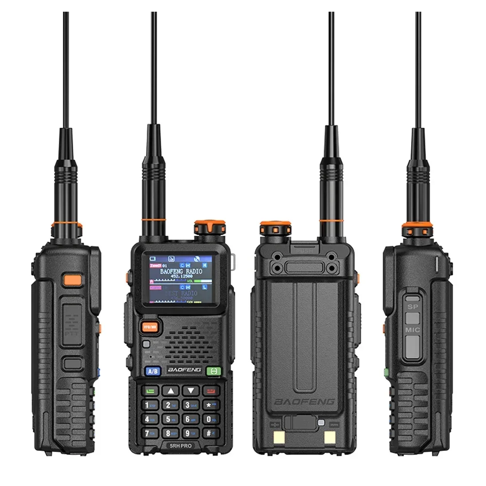 Baofeng UV 5RH Pro GPS لتحديد المواقع 10 واط كامل العصابات اسلكية تخاطب لاسلكي نسخة تردد Type-C شاحن ترقية UV 5R جهاز الإرسال والاستقبال #6