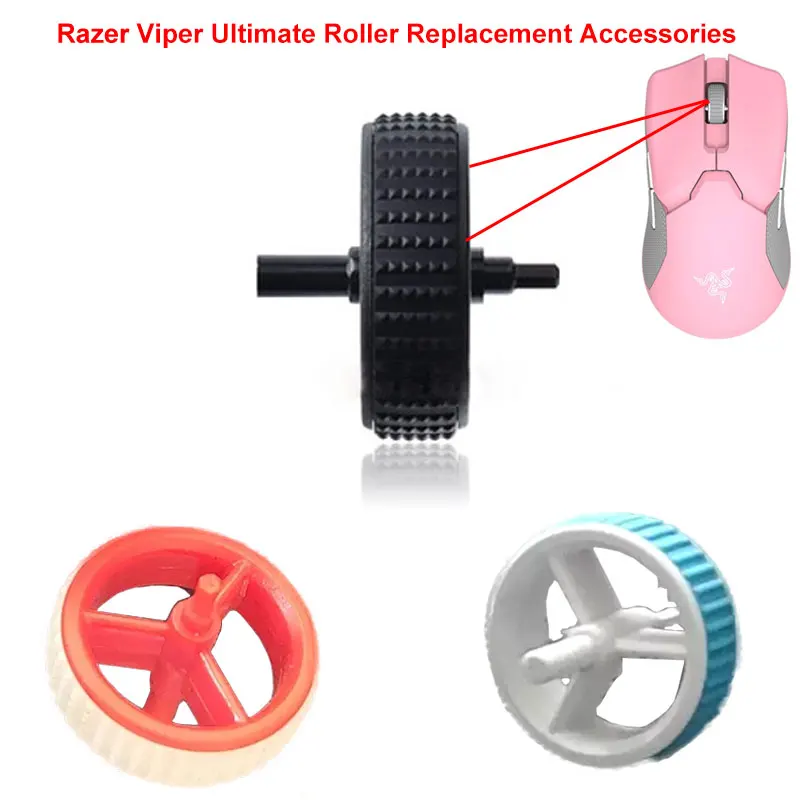 Ratón inalámbrico para juegos Razer Viper Ultimate, husillo de rueda, ligero, RGB, 4 colores opcionales, accesorios de repuesto