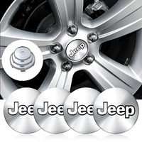 60mm Car Wheel Center Hub Cap Logo Tyre Rims Badge Cover For Jeep Wrangler jk Renegade Compass Grand Cherokee Gladiator Patriot
