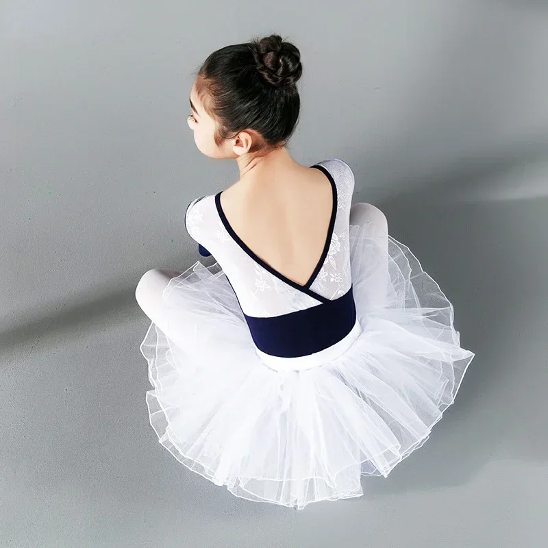 الفتيات الجمباز ثياب Dancewear الباليه توتو فستان للمرحلة الاطفال ملابس الباليه التدريب الرقص داخلية للرقص