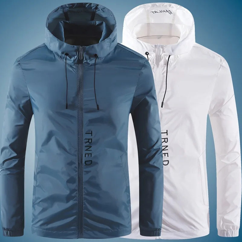 

Мужская ветровка-куртка 2026: быстросохнущая, УФ-стойкая, тонкая, светоотражающая, для кемпинга, походов, рыбалки, бега