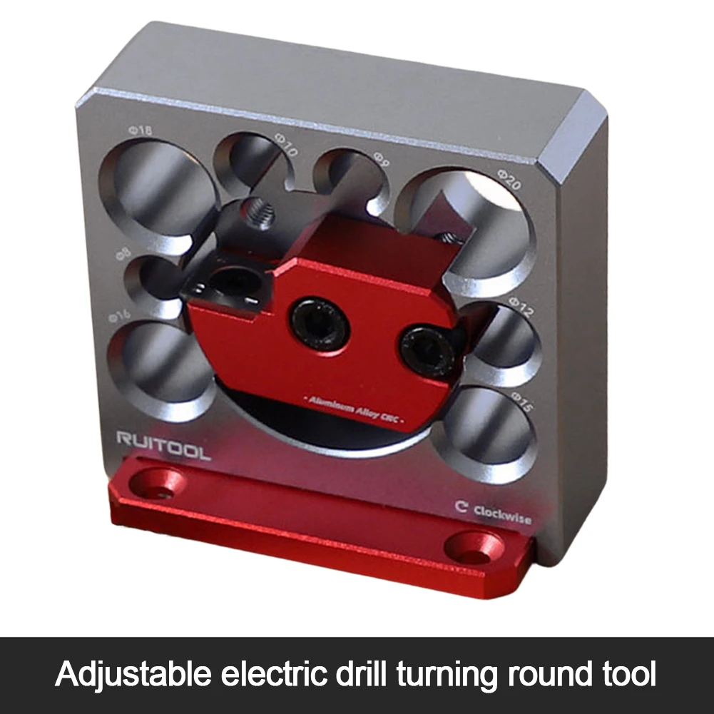 Round Bar Round Tenon Making Tool Adjustable Electric Drill Milling Dowel Auxiliary Tool with Carbide Blades Wooden Dowel Maker