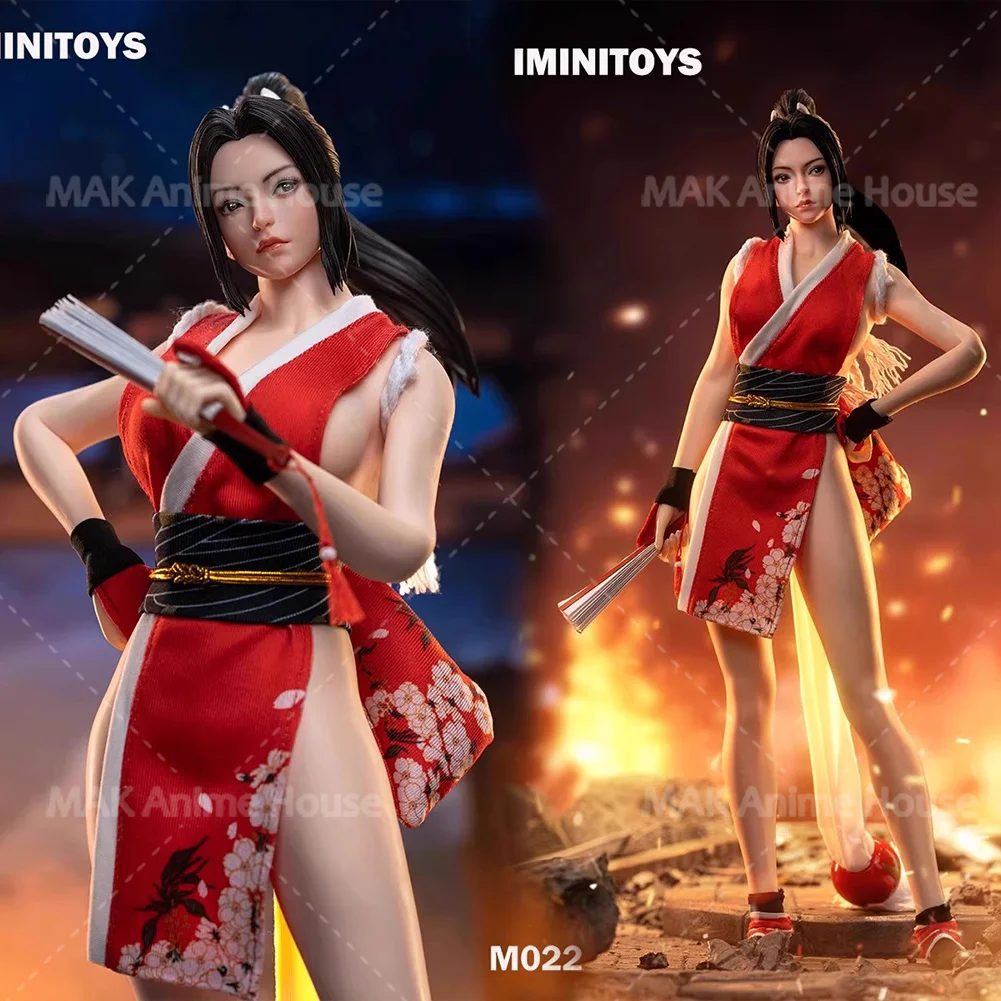 

Мини-игрушки M022 1/6, игровой персонаж Mai Shiranui, скульптура головы с подвижными глазами, комплект одежды, подходит для 12-дюймовой фигурки женщины-солдата, тело