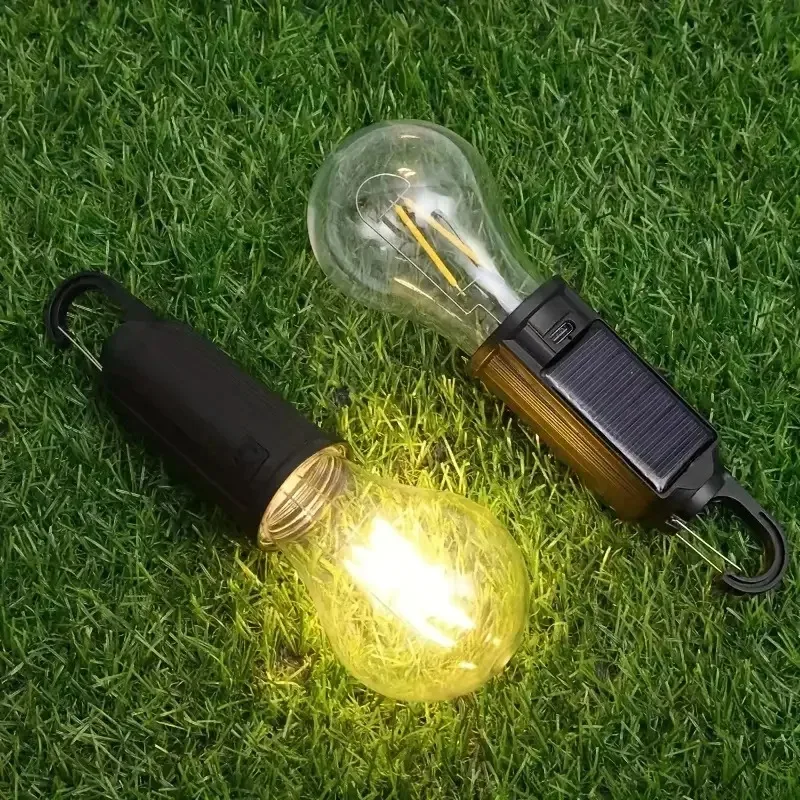 Solar USB Charging Decorative Light, Portable Camping Hanging Light For Outdoor Emergency Lighting, Hands-Free