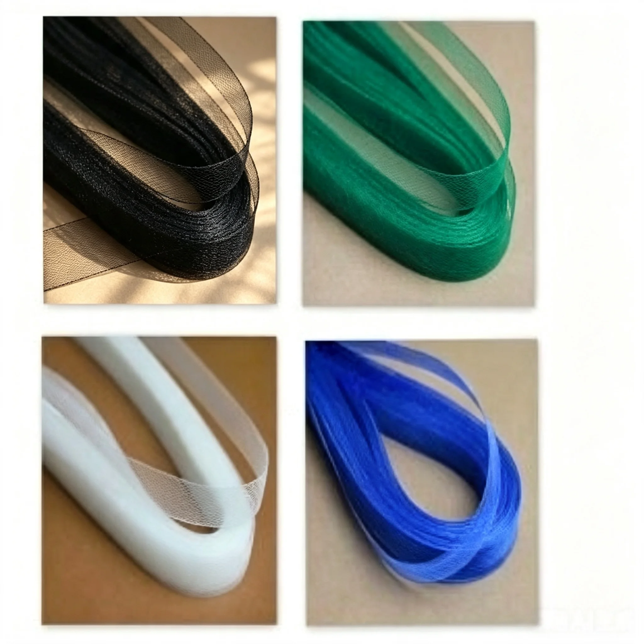 Sewing Fabric - Soft Elastic Polyester Mesh Tape Smooth