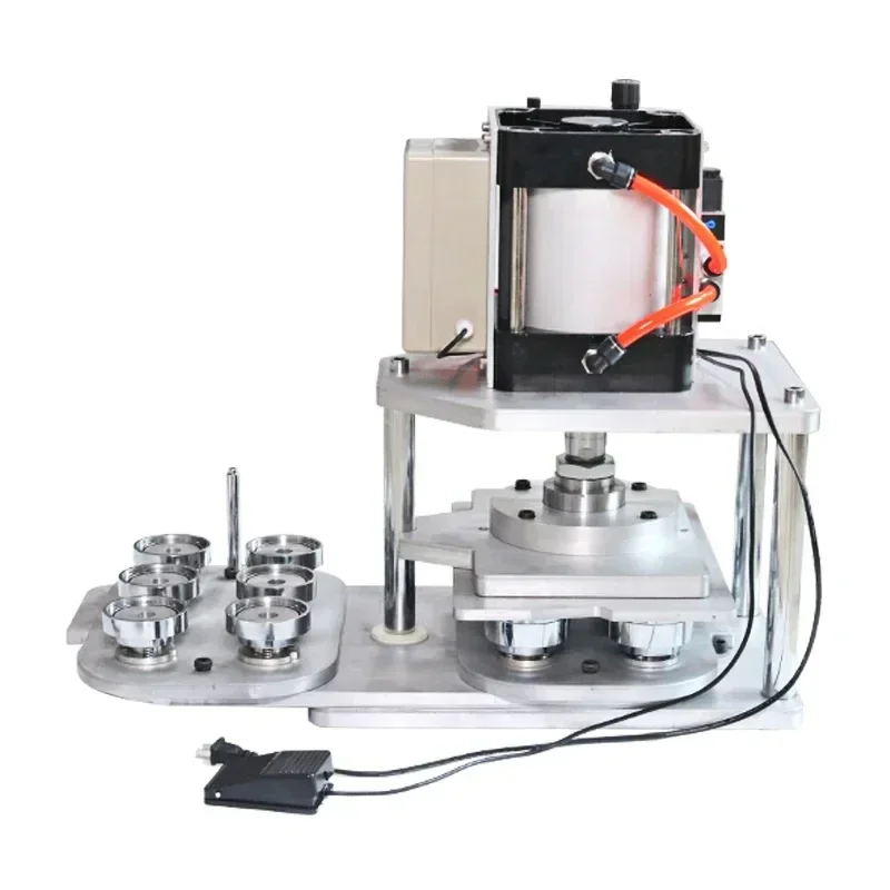 

Button Making Machine 25 32 37 44 50 56 58 75mm 6pcs Round Mould Pneumatic Button Maker Automatic Pin Badge Maker